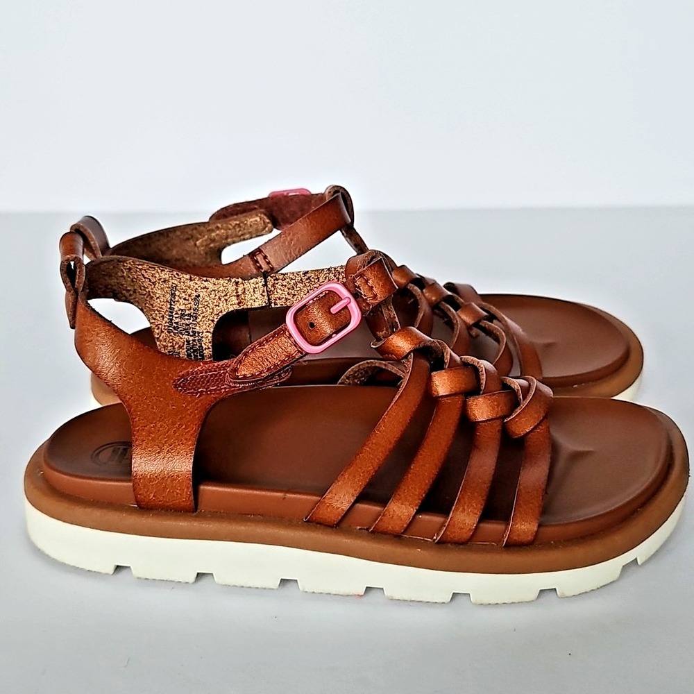 Toddler Girls Gladiator Sandals‎ Brown sz 11 Wonder Nation 1855